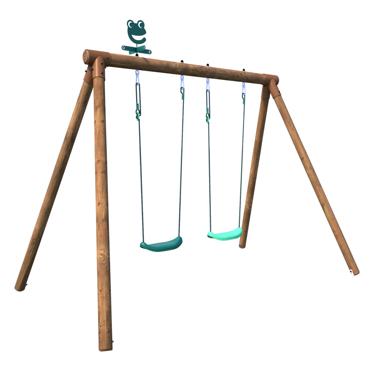 Soulet Dubbele Schommel Alizée Hout Vrijstaand 190 x 265 cm