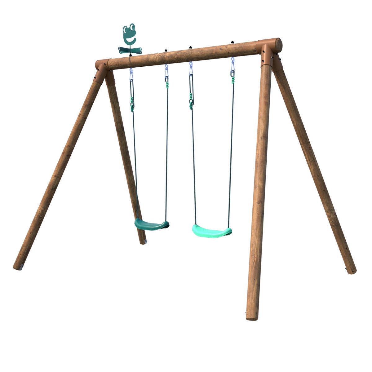 Soulet Dubbele Schommel Alizée Hout Vrijstaand 190 x 265 cm