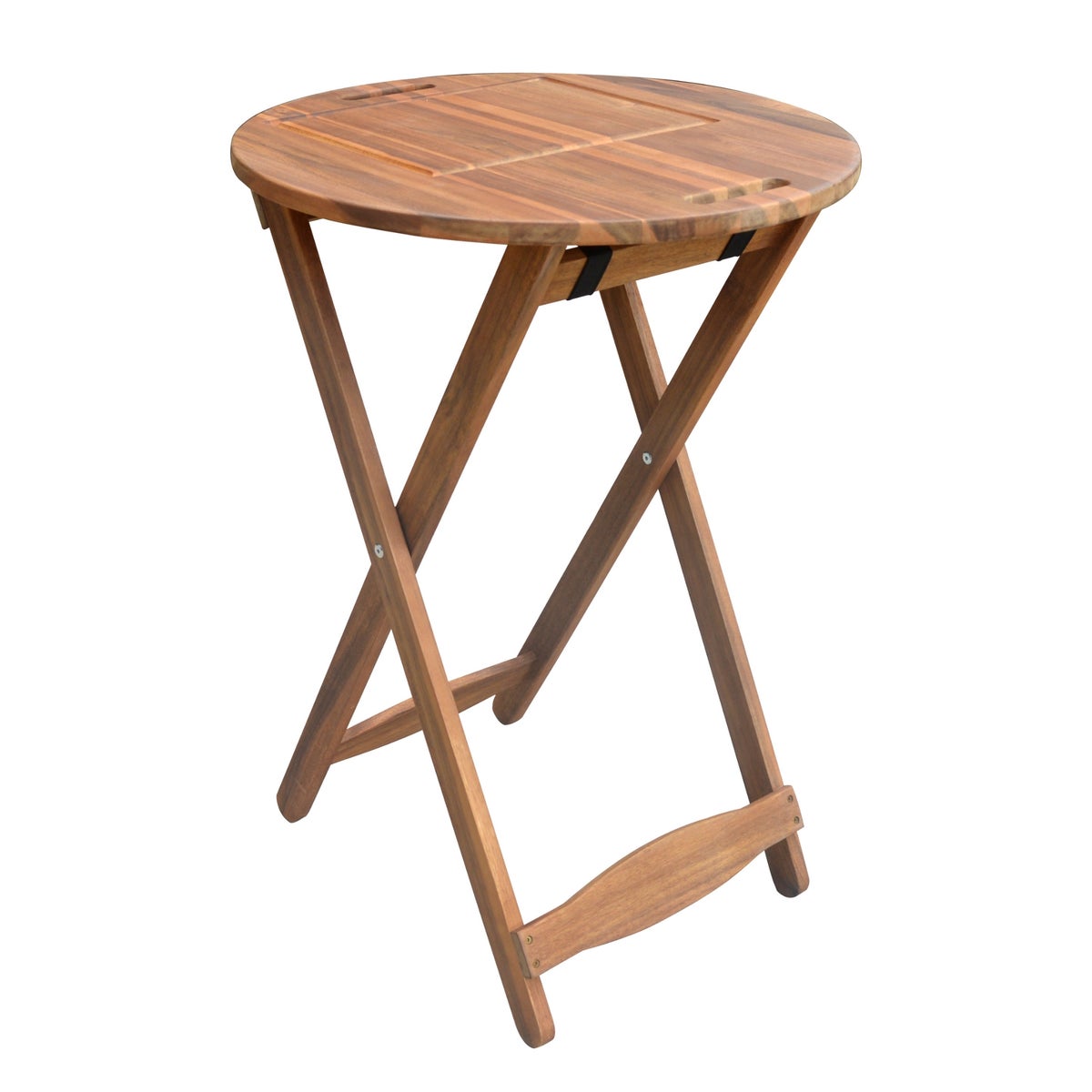 SenS-Line BBQ Bijzettafel Acacia Hout Inklapbaar Rond Ø60 cm