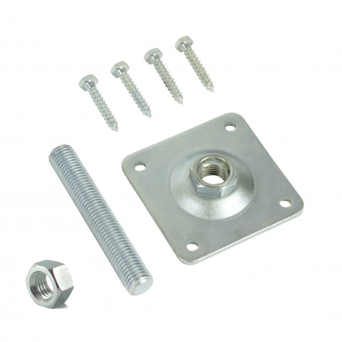 Set voor Betonpoer - scharn. pl. M16 - inclusief Draadstang