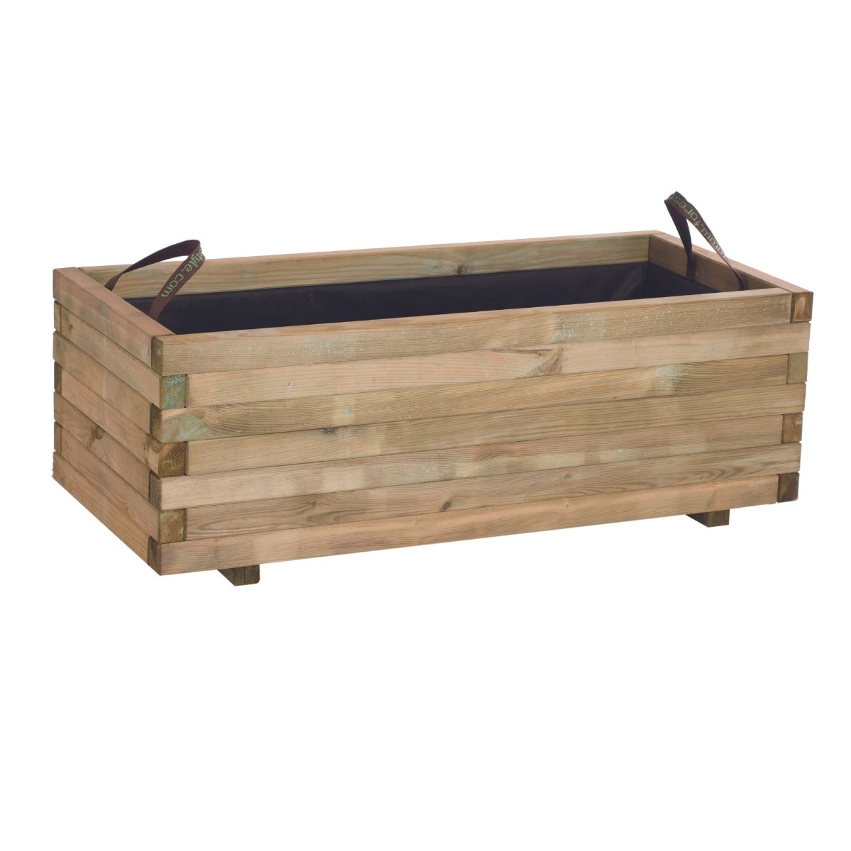 Plantenbak met Handgrepen en Worteldoek Grenen 110 x 50 cm