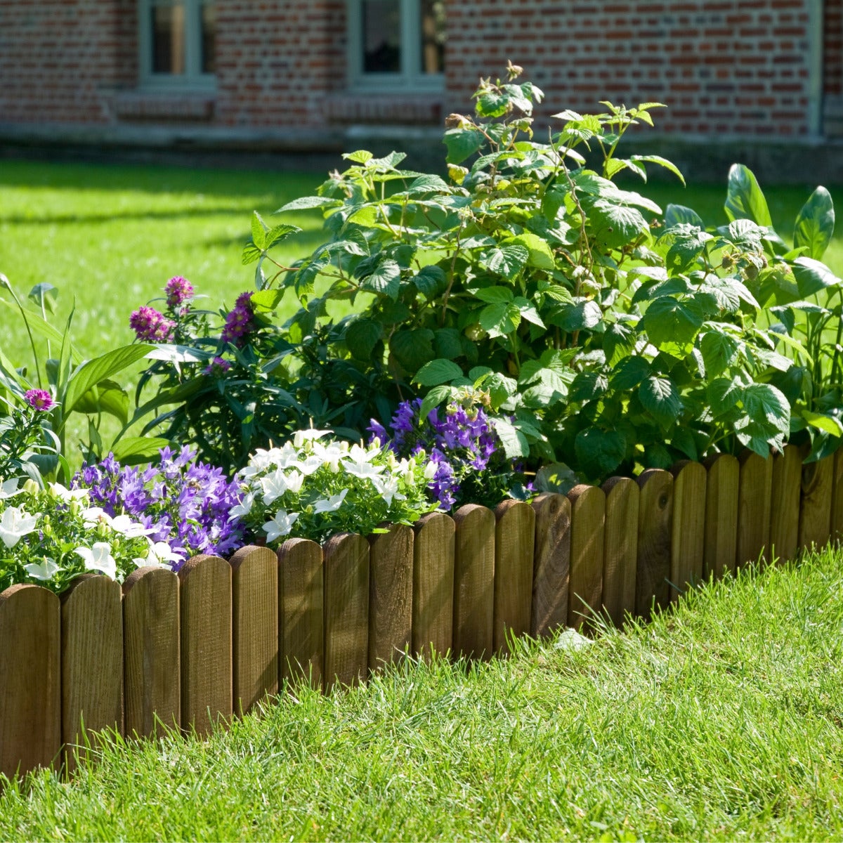 Borderrand Grenen Bruin Hout 120 x 20 cm