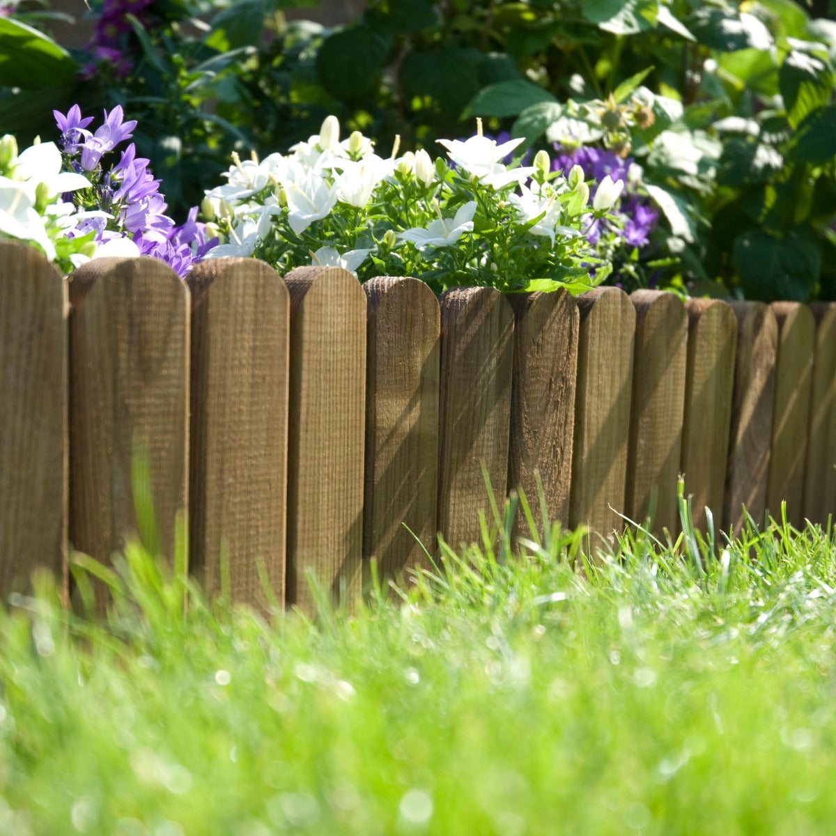 Borderrand Grenen Bruin Hout 120 x 20 cm