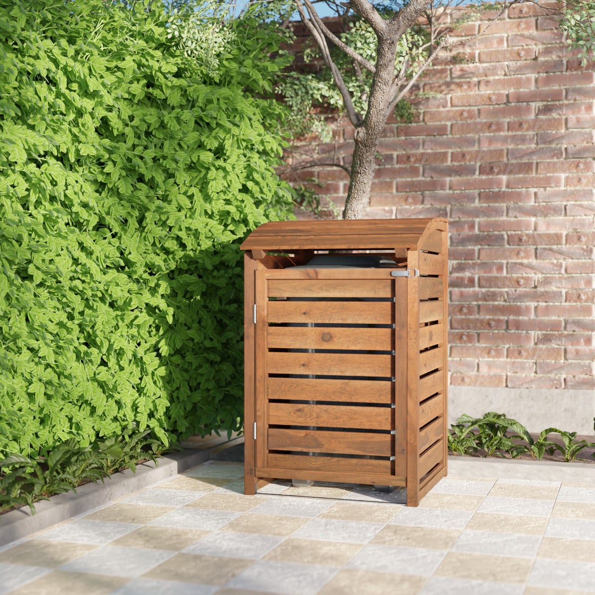 Enkele Containerombouw Bruin Geïmpregneerd Grenen Hout