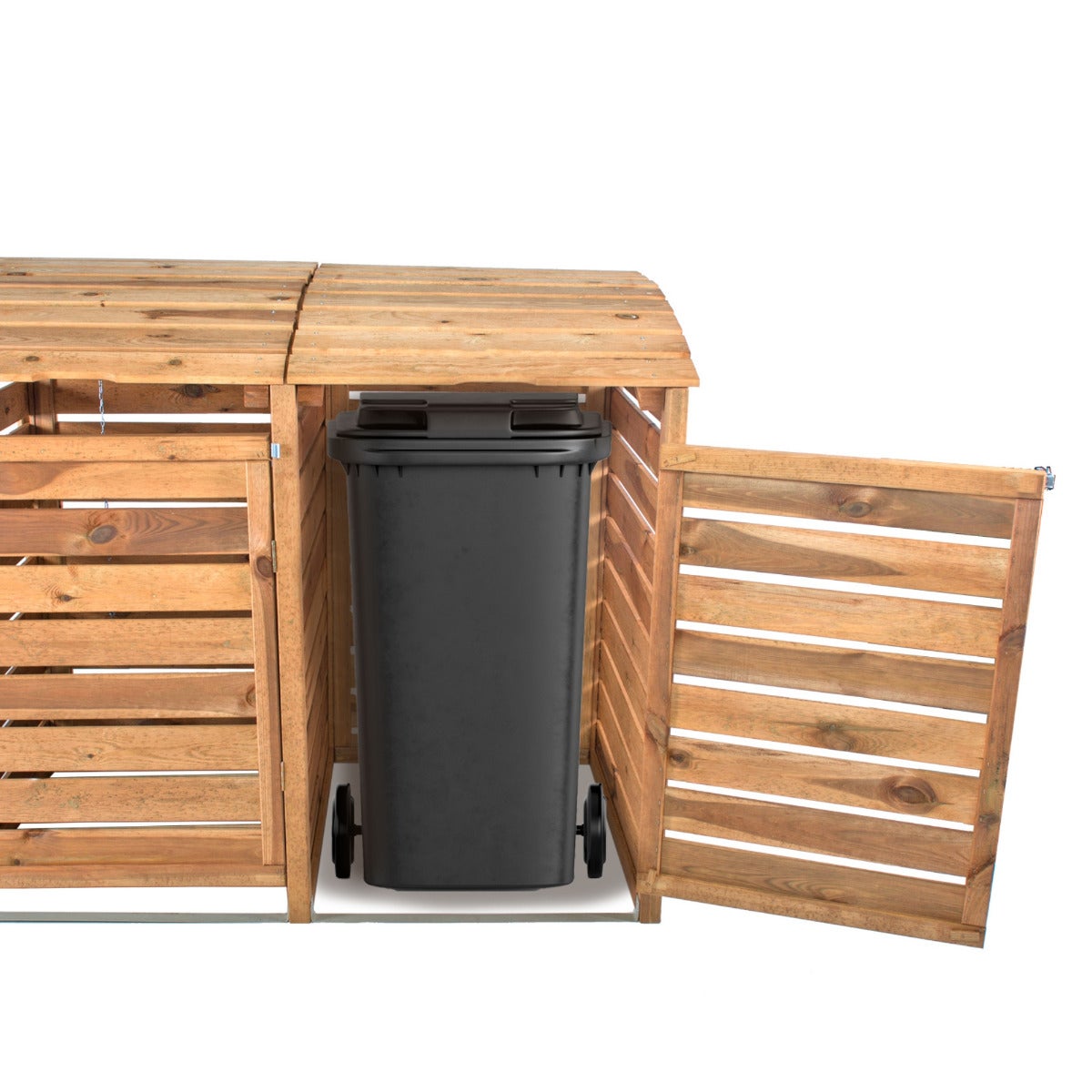 Driedubbele Container Ombouw Bruine Geïmpregneerd Grenen Hout