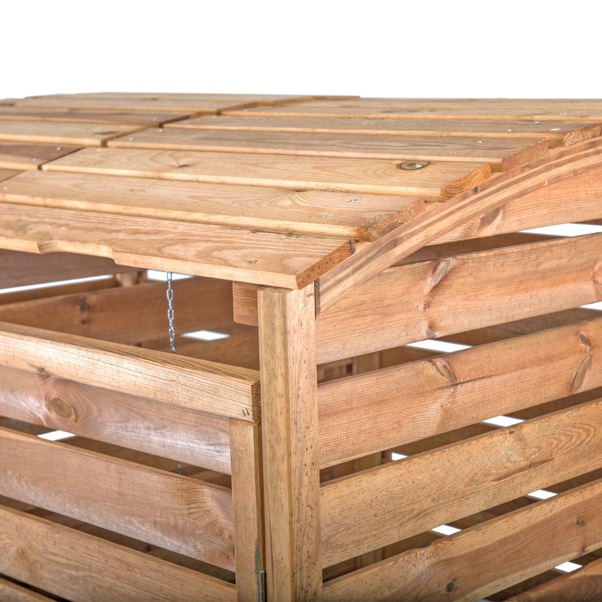 Driedubbele Container Ombouw Bruine Geïmpregneerd Grenen Hout