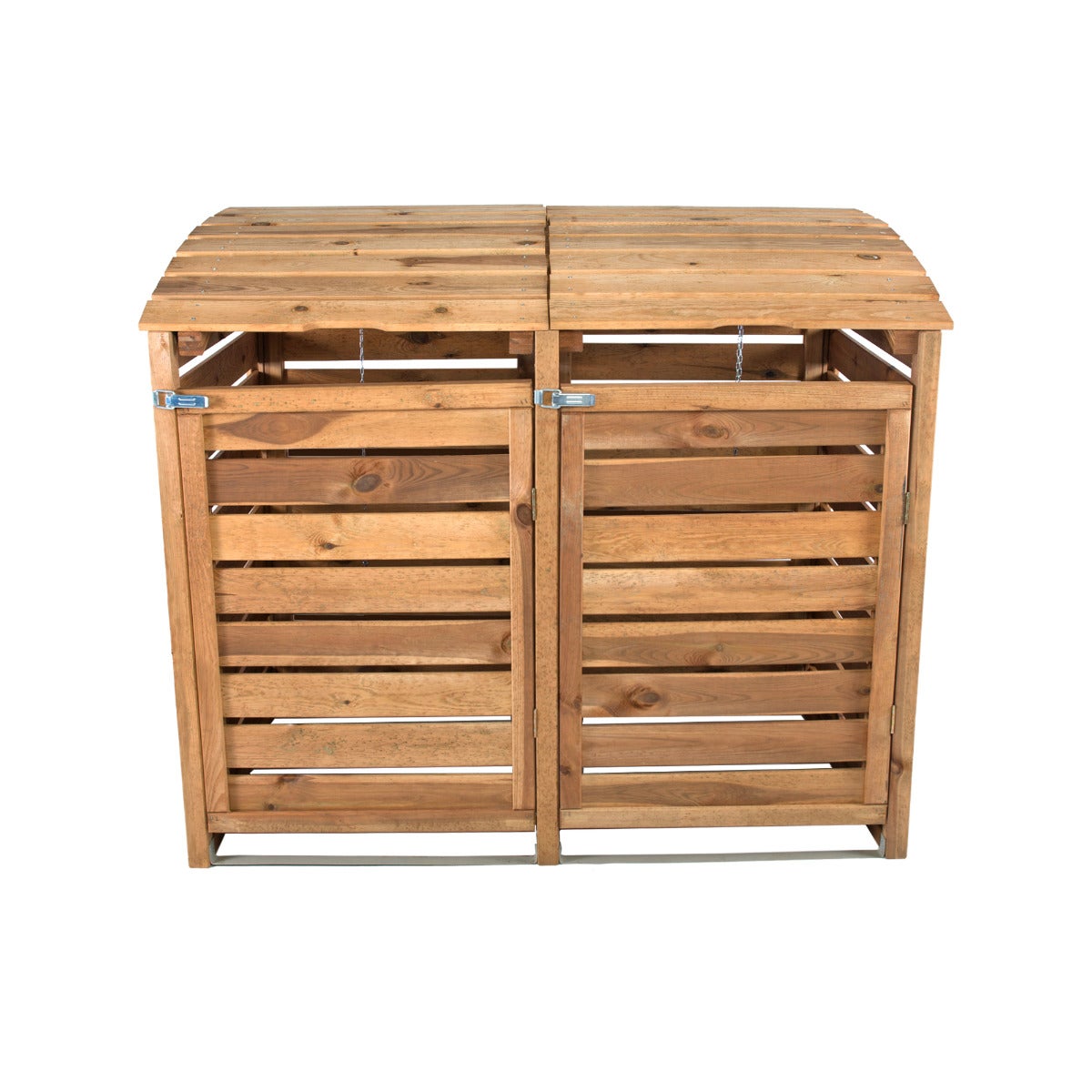 Dubbele Container Ombouw Bruin Geïmpregneerd Grenen Hout