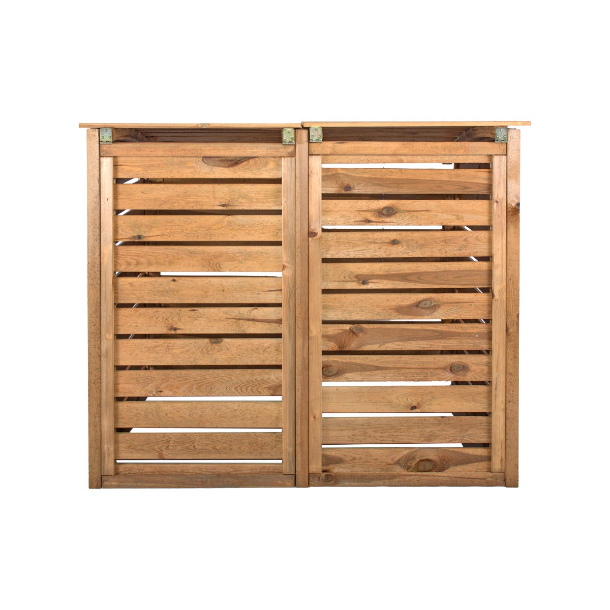 Dubbele Container Ombouw Bruin Geïmpregneerd Grenen Hout