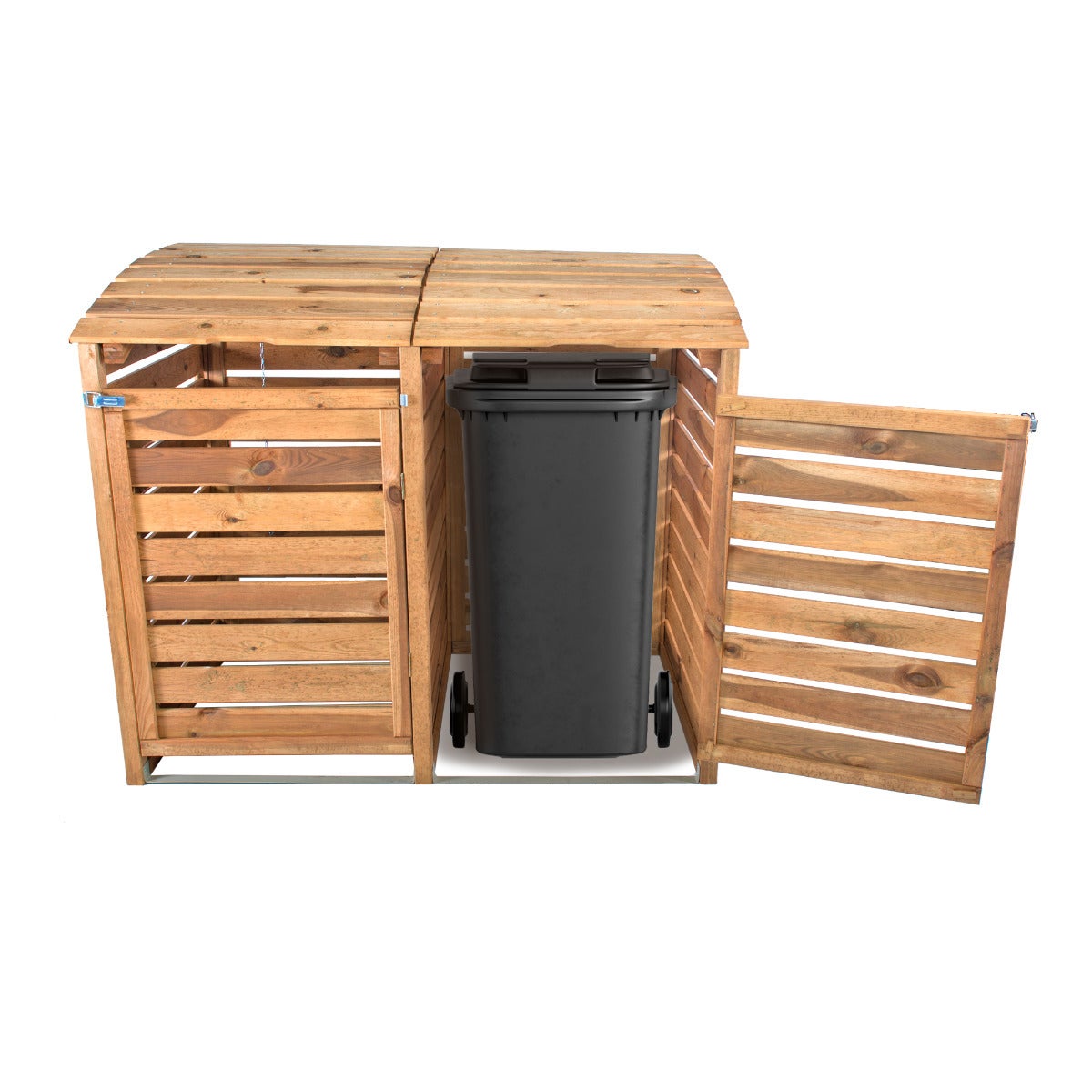 Dubbele Container Ombouw Bruin Geïmpregneerd Grenen Hout