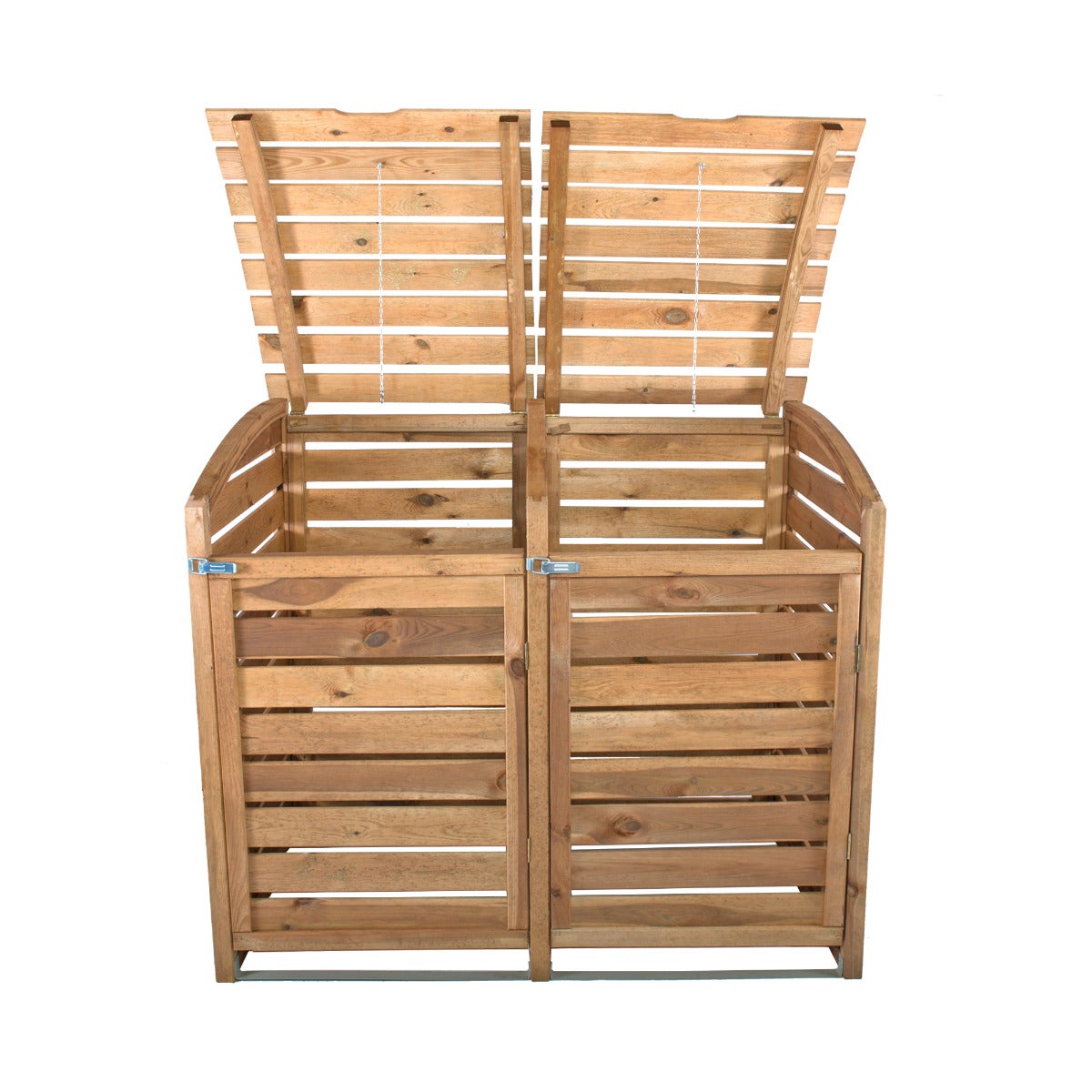 Dubbele Container Ombouw Bruin Geïmpregneerd Grenen Hout