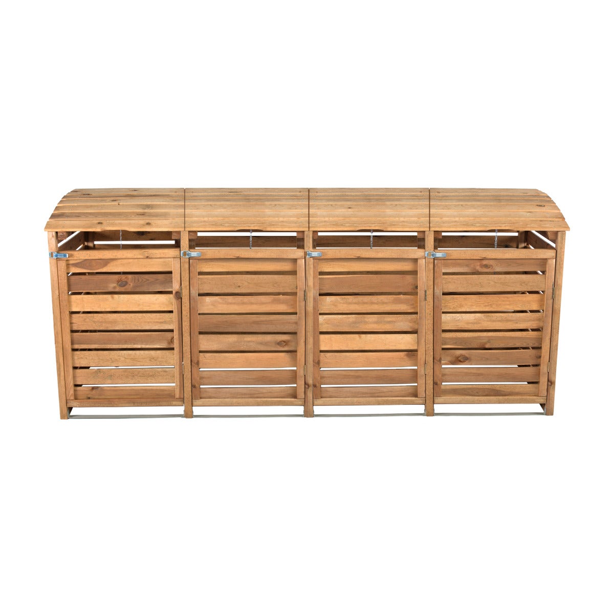 Vierdubbele Container Ombouw Bruin Geïmpregneerd Grenen Hout