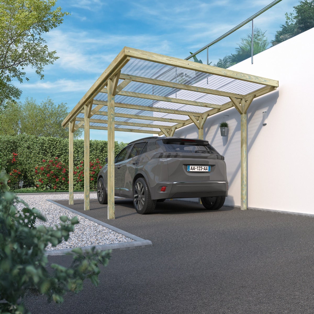 Carport Jean Geïmpregneerd 14,2 m²
