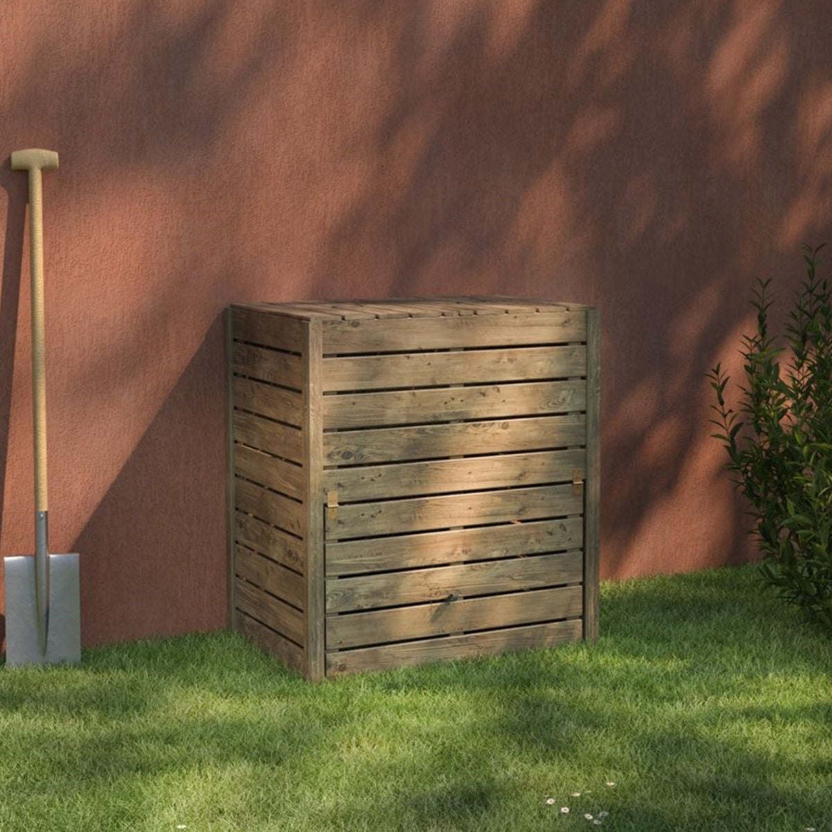 Houten Compostbak XL 500L met Handige Opening - 92 x 62 x 101 cm