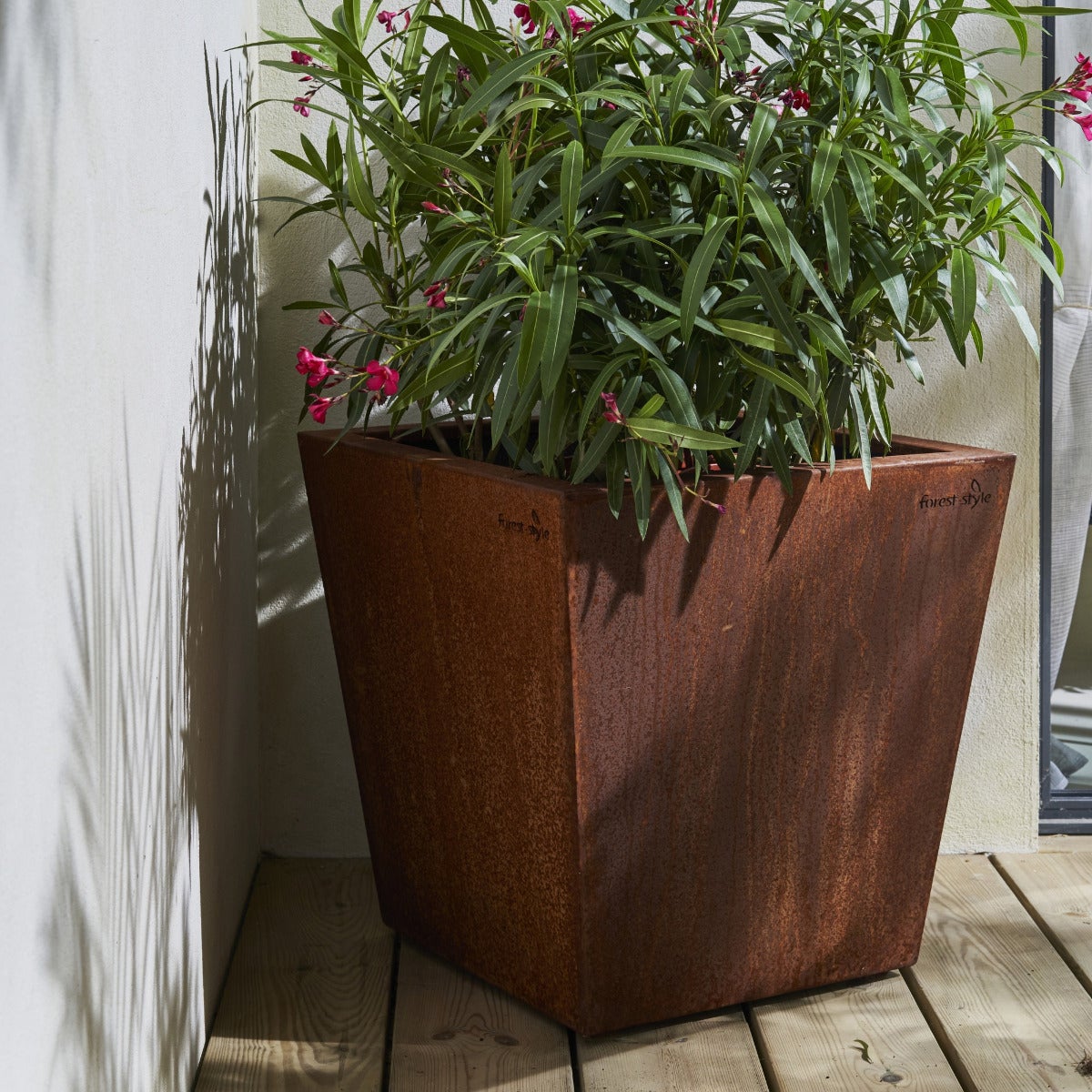 Cortenstaal Plantenbak Oplopend 79 x 79 cm