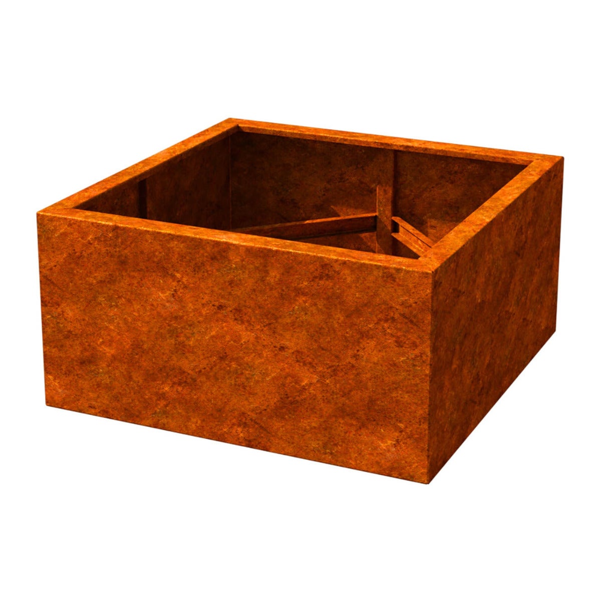 Cortenstaal Plantenbak Vierkant 79 x 40 cm