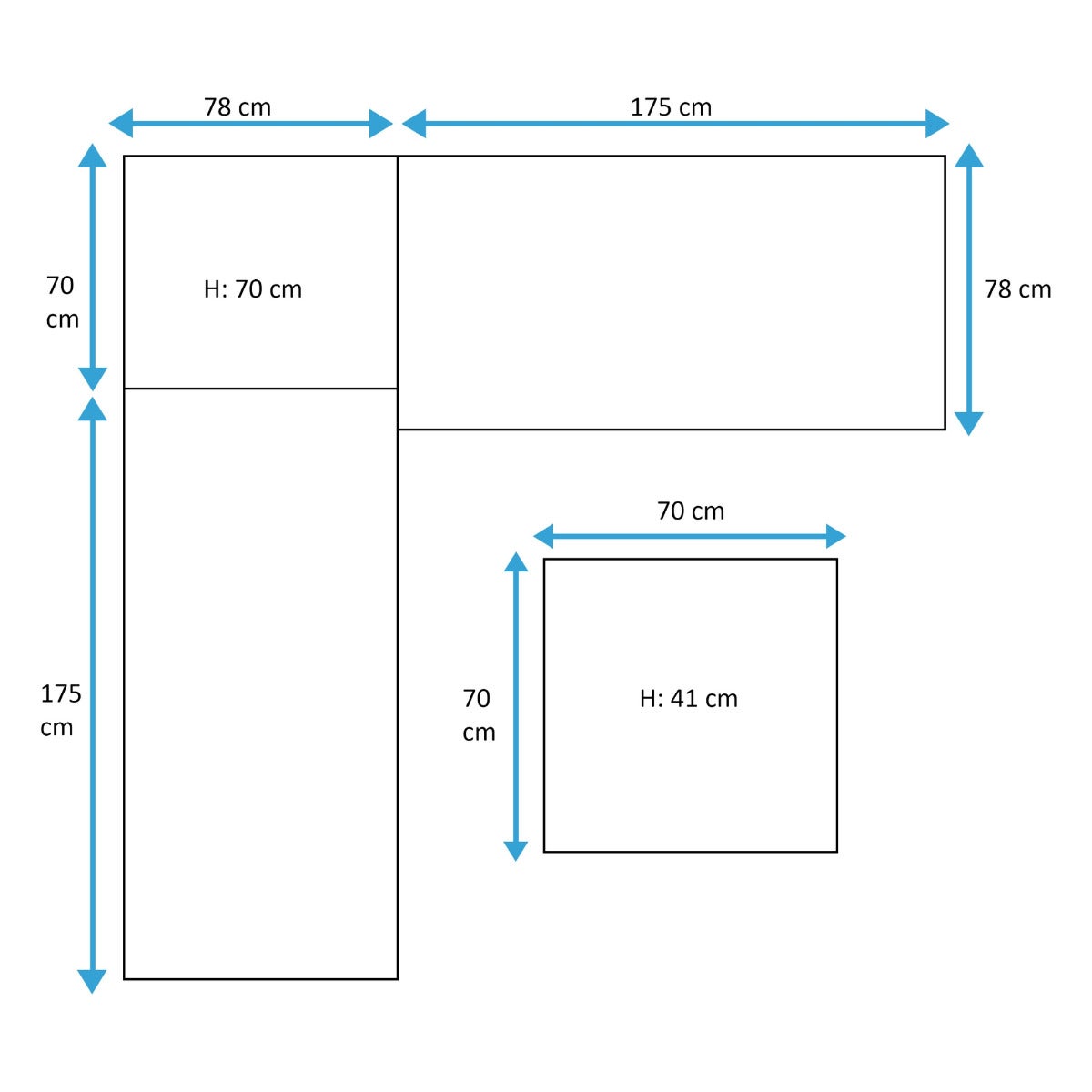 Costa Loungeset Wit Aluminium 4-delig met Kussens