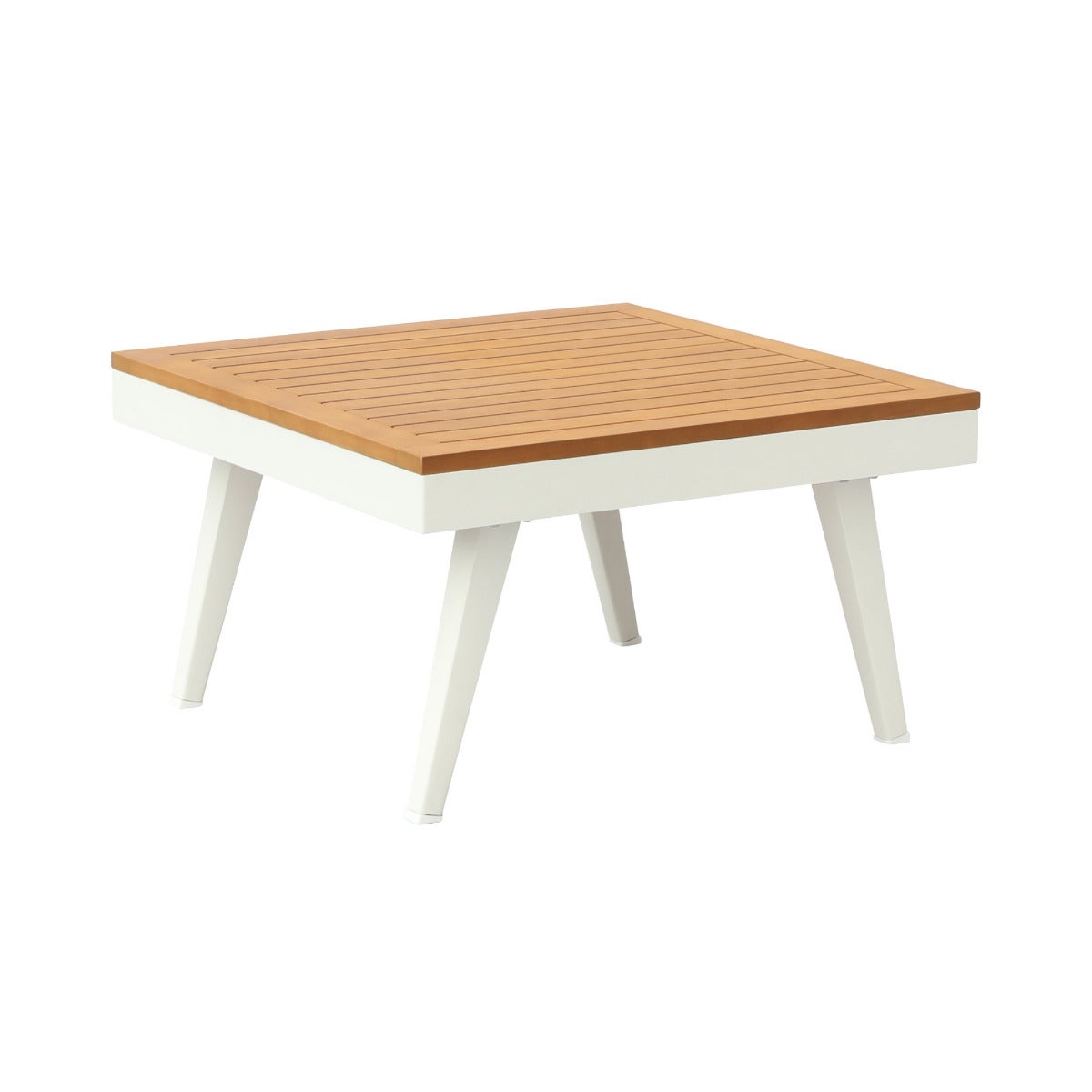 Costa Loungeset Wit Aluminium 4-delig met Kussens