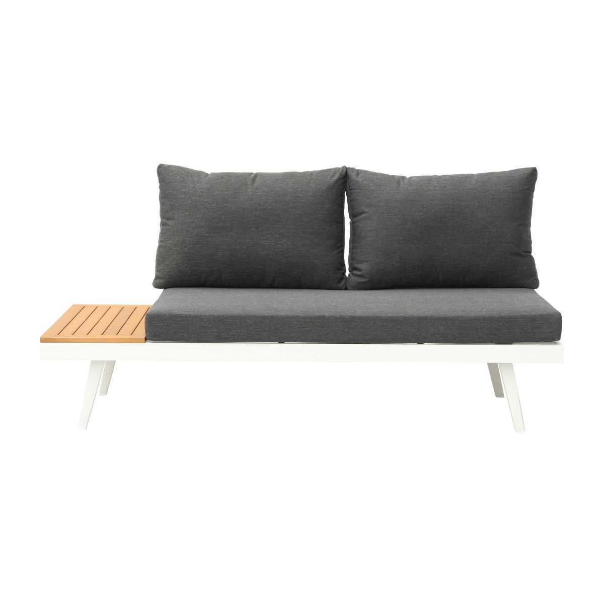 Costa Loungeset Wit Aluminium 4-delig met Kussens