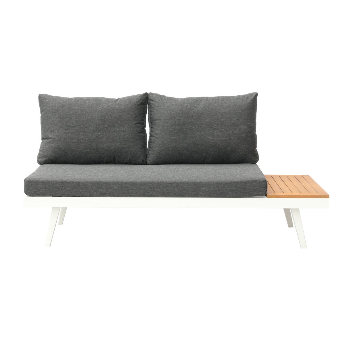 Costa Loungeset Wit Aluminium 4-delig met Kussens