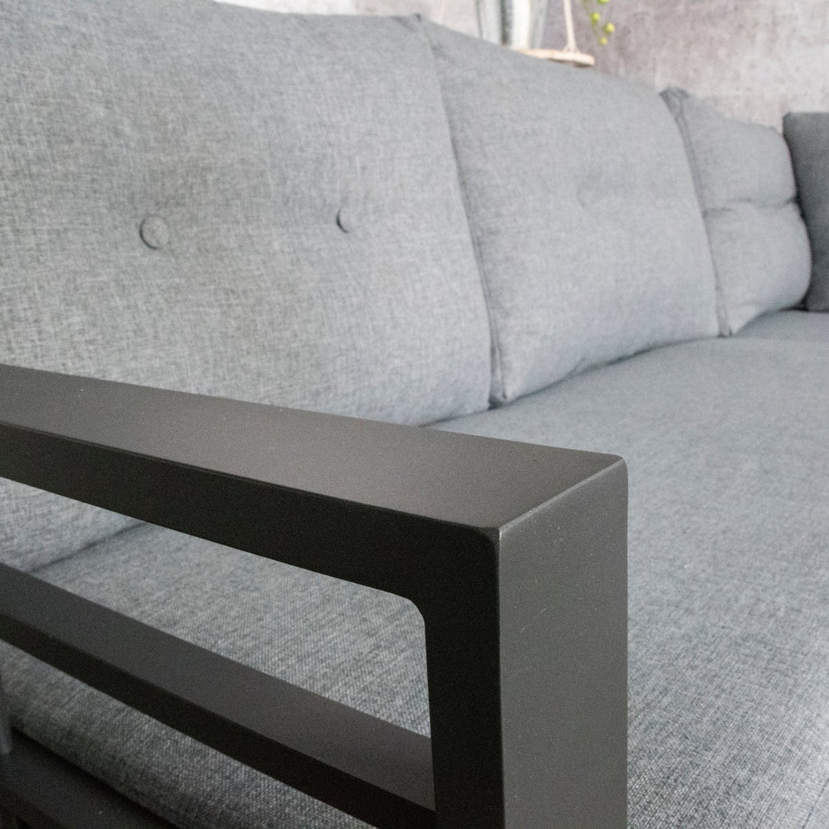 Hoekbank Loungeset Elba met verstelbare Relaxhoek, Kussens en Bijzettafel