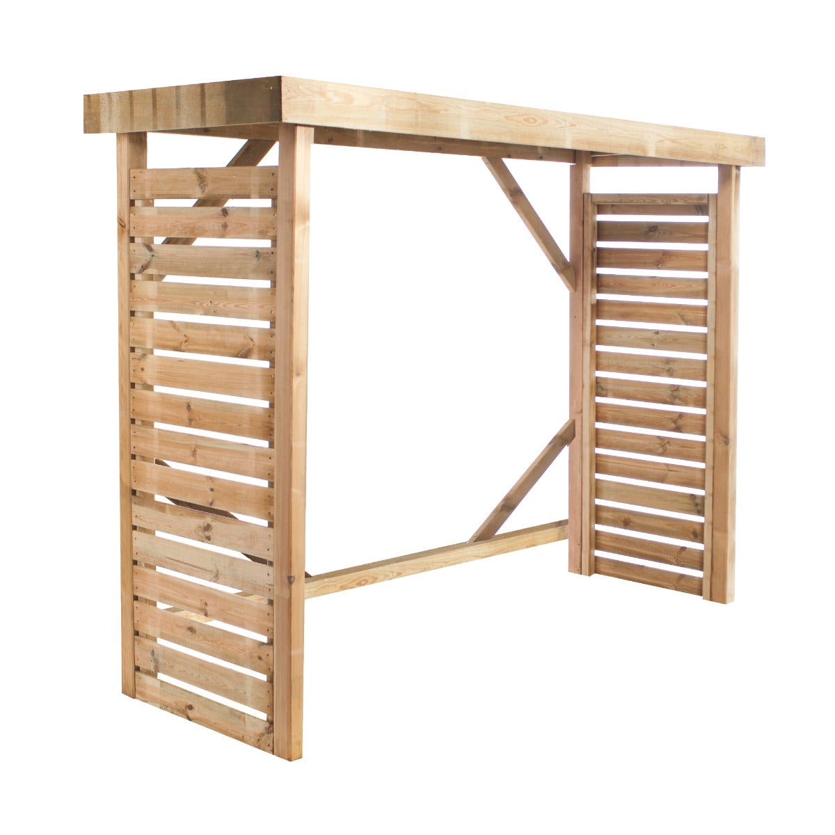 Haardhout Berging Dallas met Bitumen Dak 226 cm