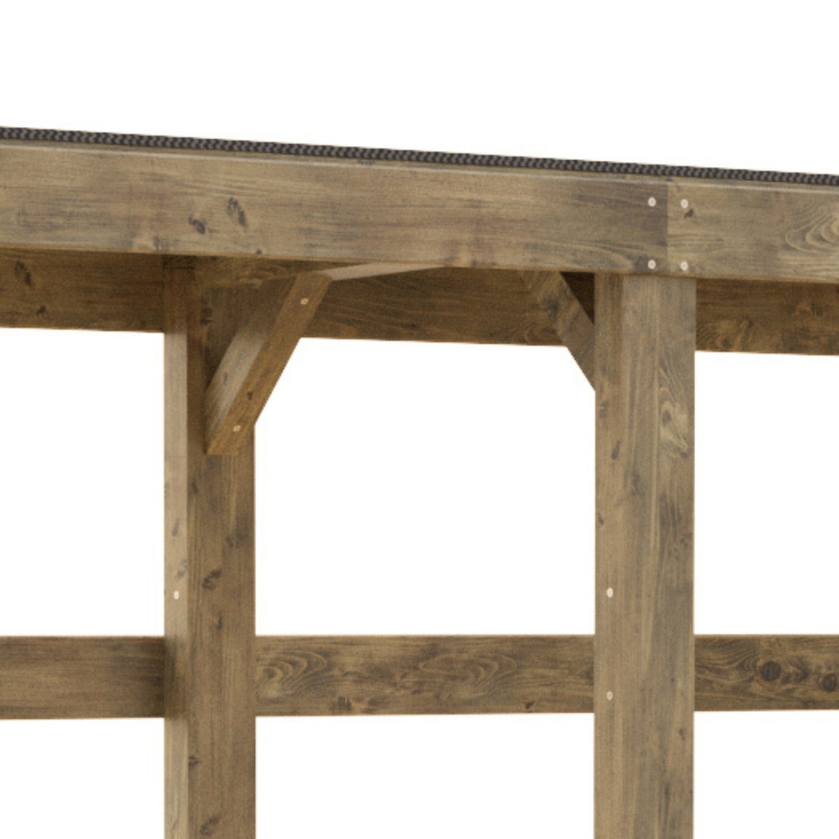 Haardhout Berging Columbus XL met Bitumen Dak 238 cm