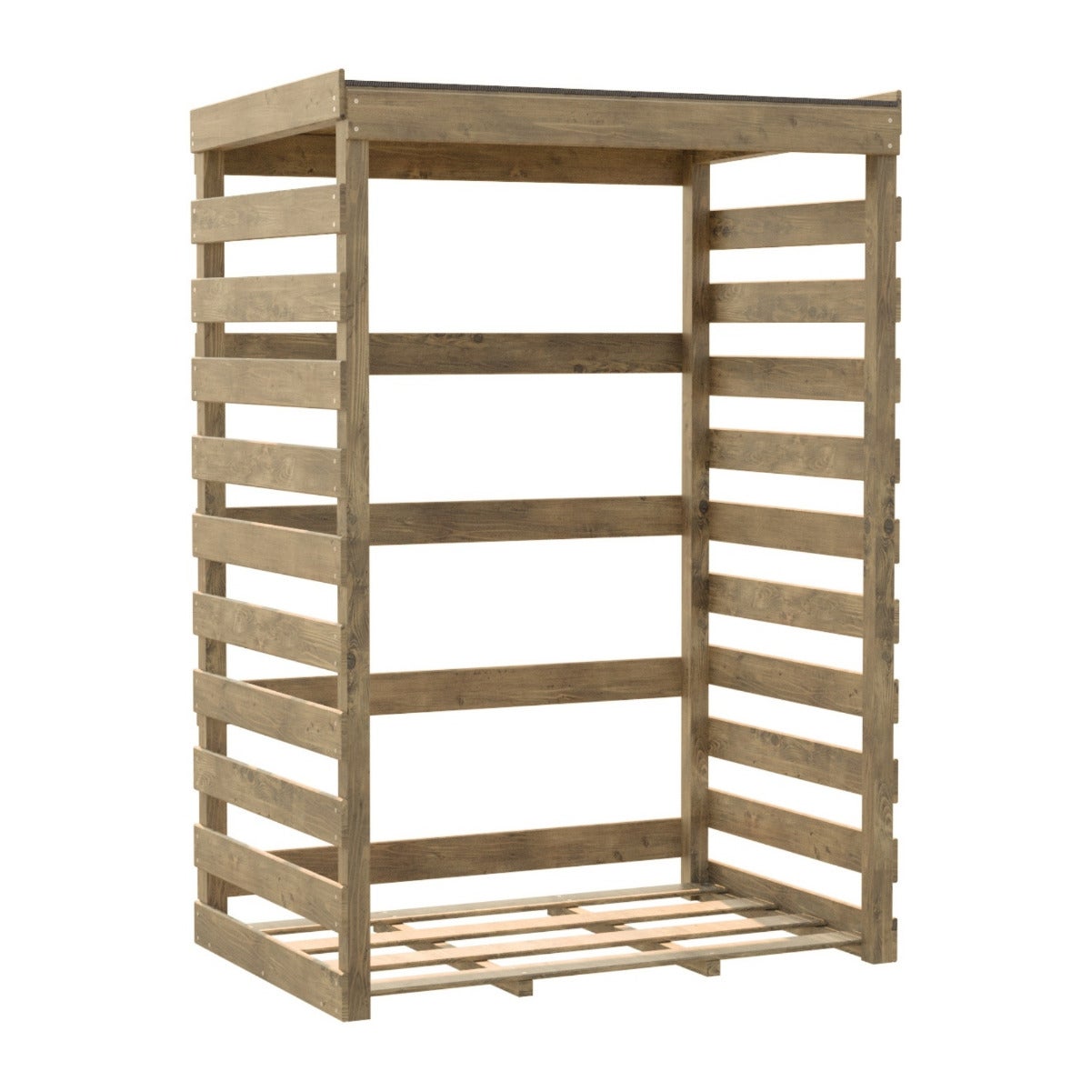 Haardhout Berging Columbus met Bitumen Dak 120 cm