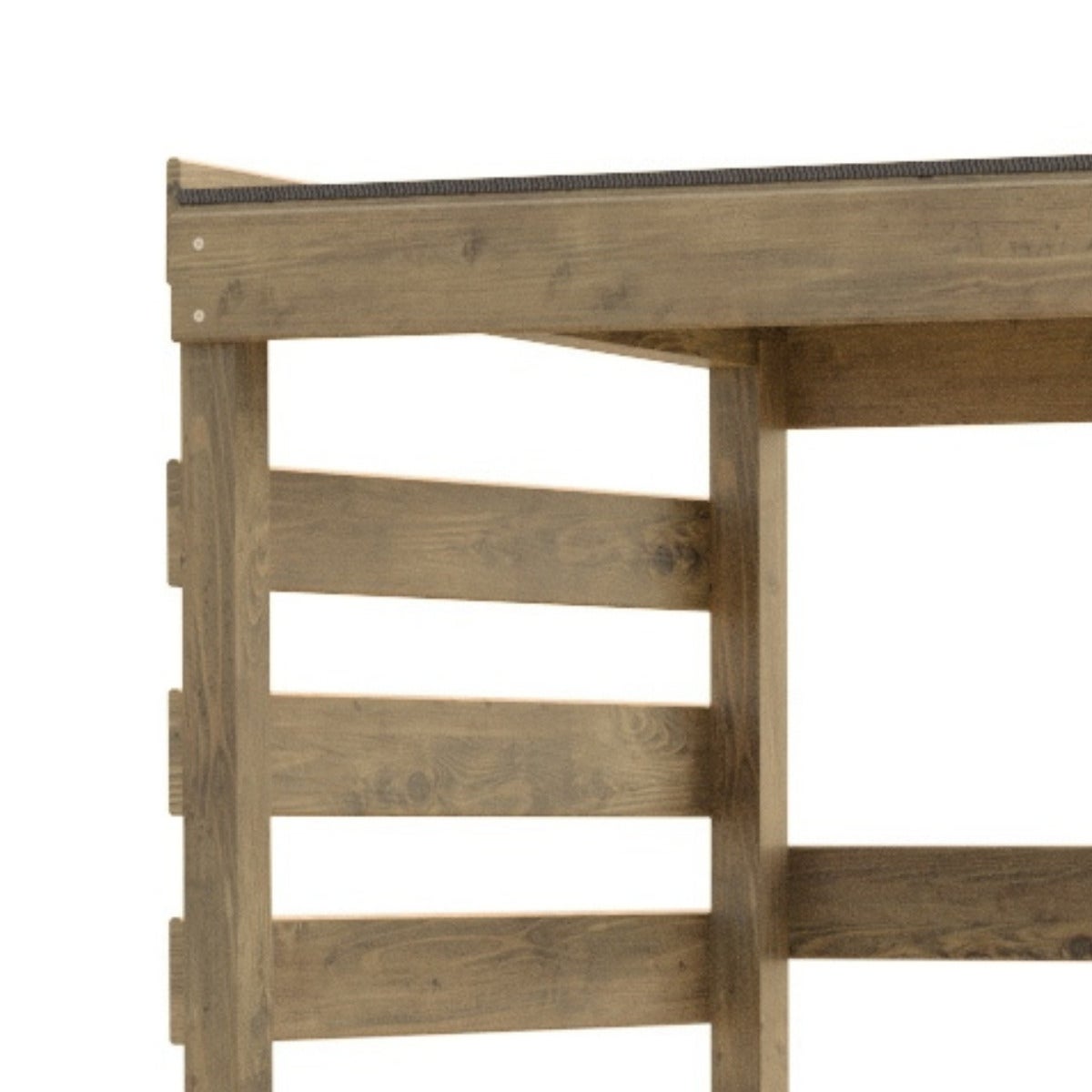 Haardhout Berging Columbus met Bitumen Dak 120 cm