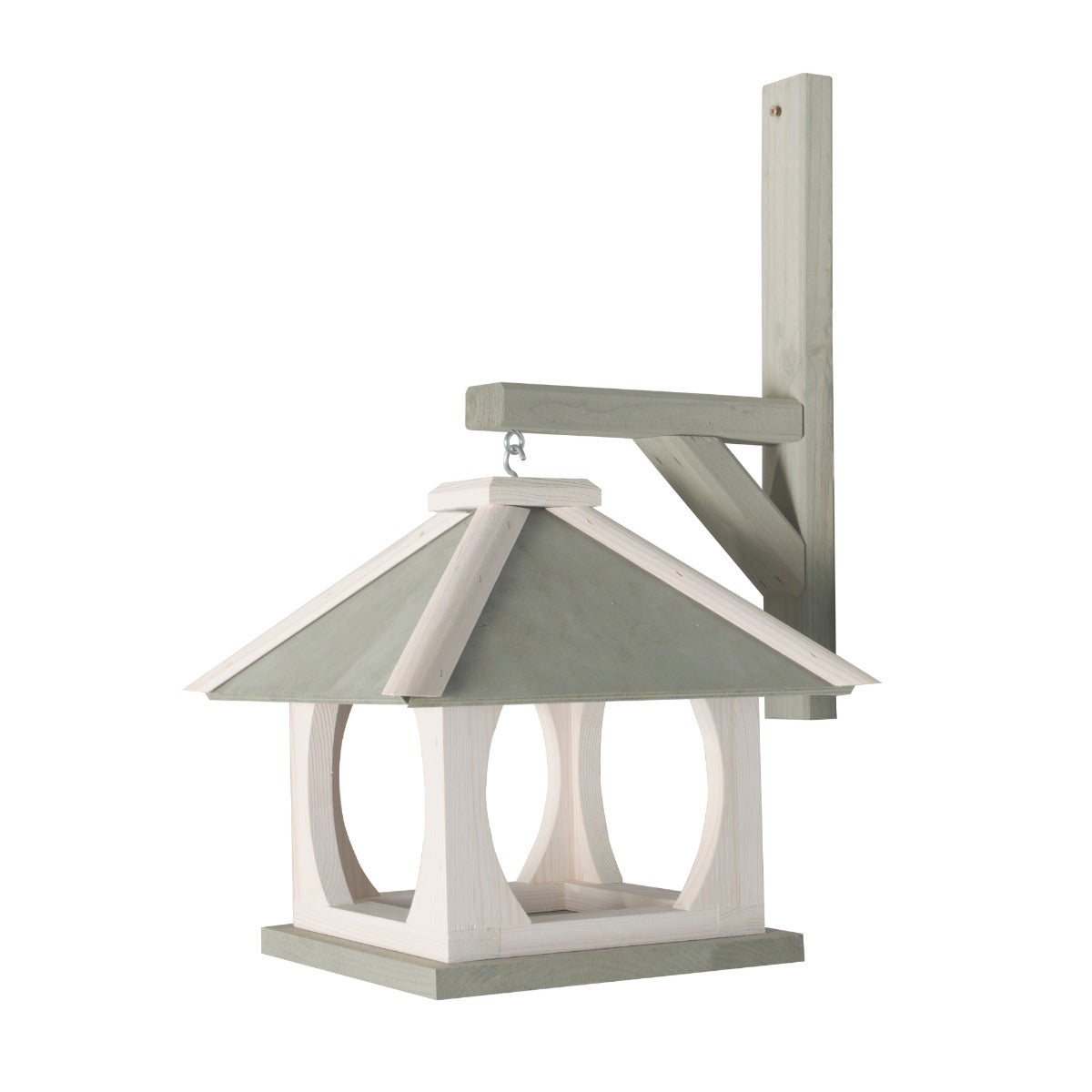 Vogelvoederhuis Hangend met Hang Plankje - Grey Moss