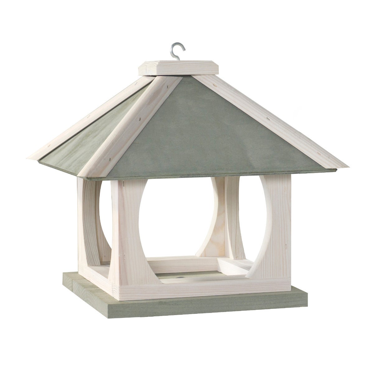 Vogelvoederhuis Hangend met Hang Plankje - Grey Moss