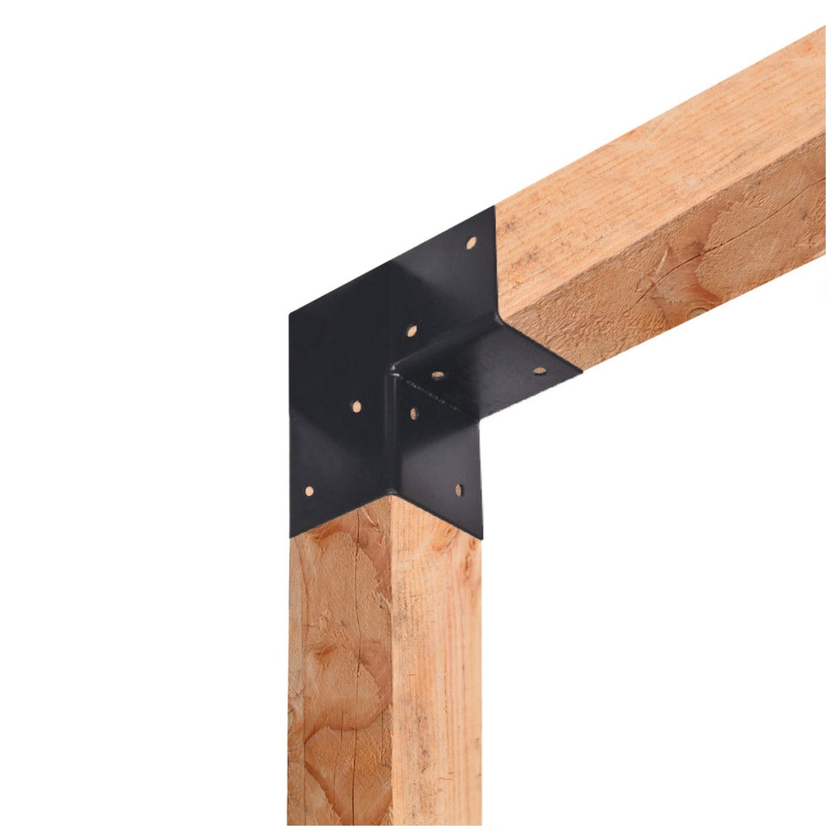 Pergola Hoekverbinding 90 Graden Zwart Voor 12 x 12 cm Balken Kubus Model - Per Stuk