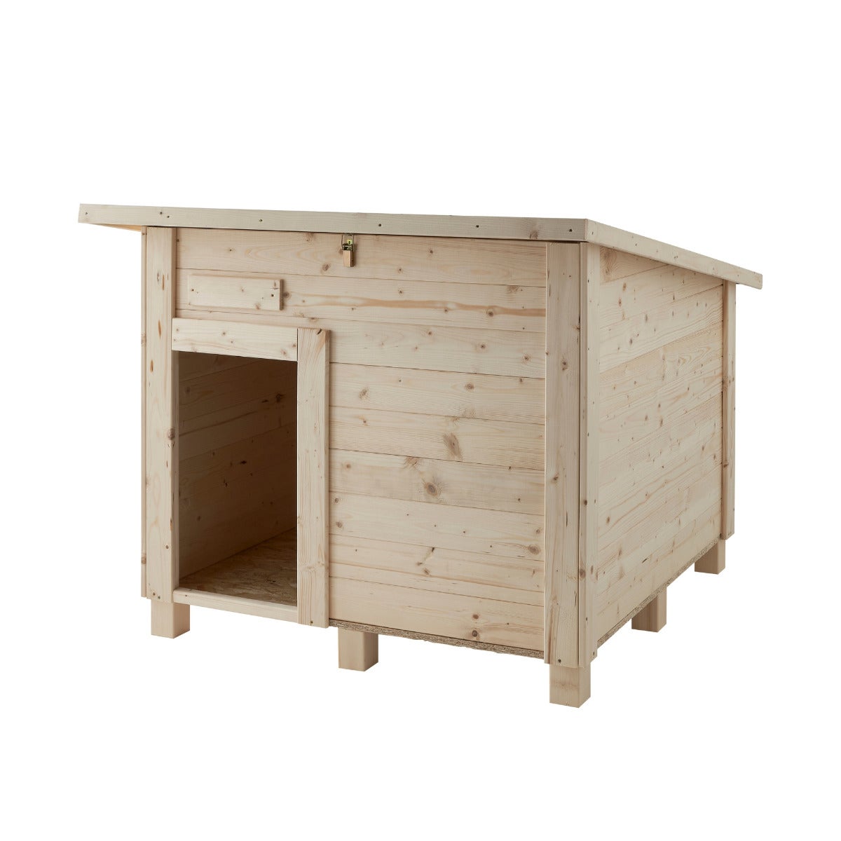 Hondenhok Pongo Hout met Dakleer - Klein 108 x 50 cm