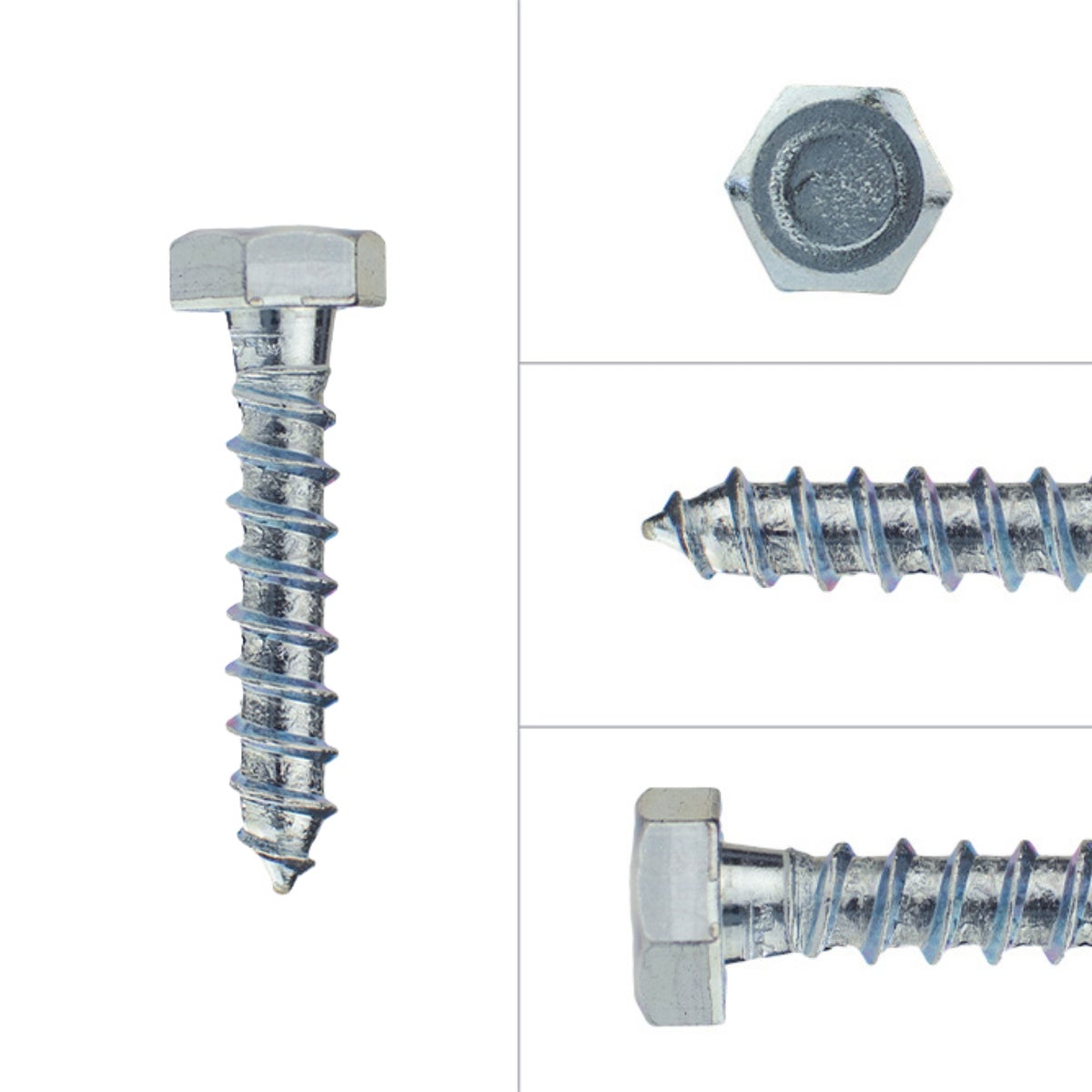 Houtdraadbouten Verzinkt M8 x 40 mm - Doos 200 stuks