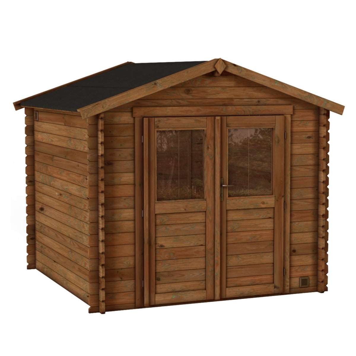 Houten Tuinhuis met Bitumen Dak en Dubbele Deur 269 x 241 cm - 4,9 m²