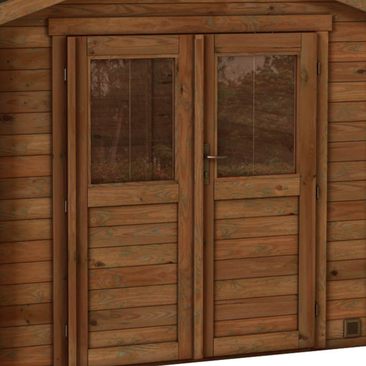 Houten Tuinhuis met Bitumen Dak en Dubbele Deur 269 x 241 cm - 4,9 m²