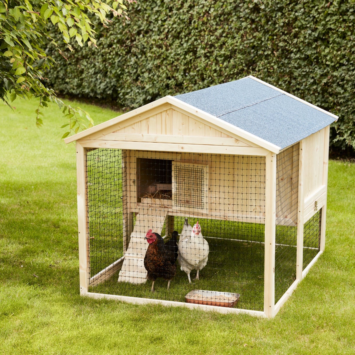 Kippenhok Billie - met Ren en Dakleer 150 x 115 cm