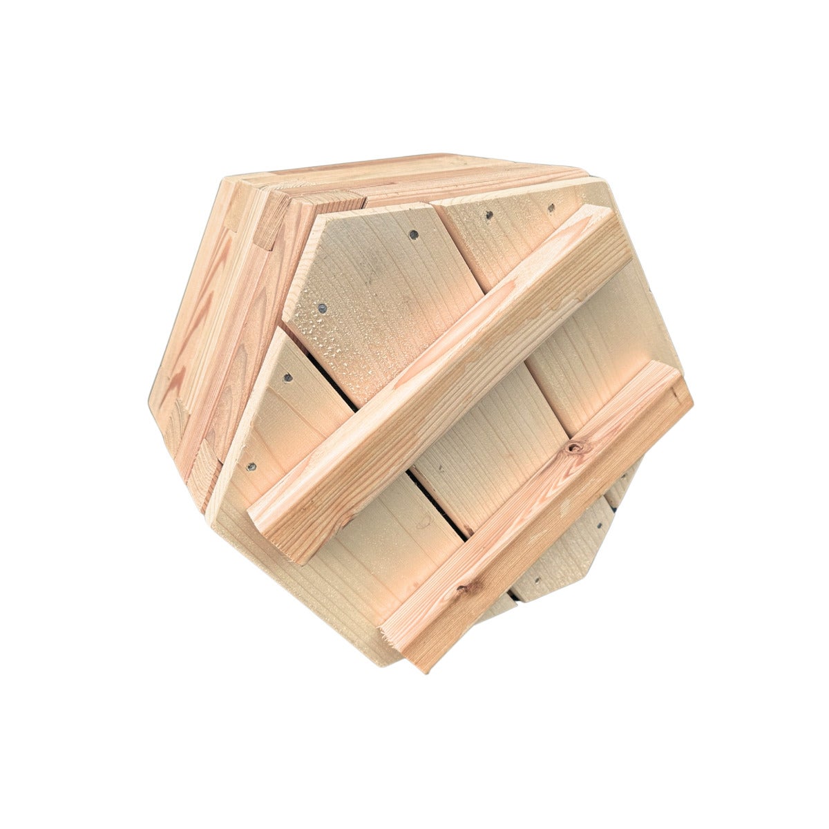 Hexagon Plantenbak 6-Hoek Larikshout Ø37 x 25 cm