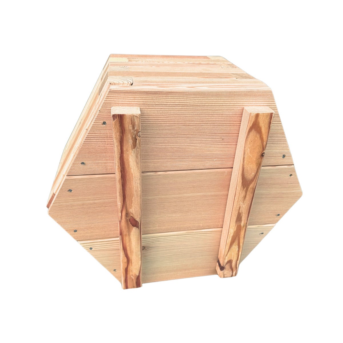 Hexagon Plantenbak 6-Hoek Larikshout Ø48 x 29 cm