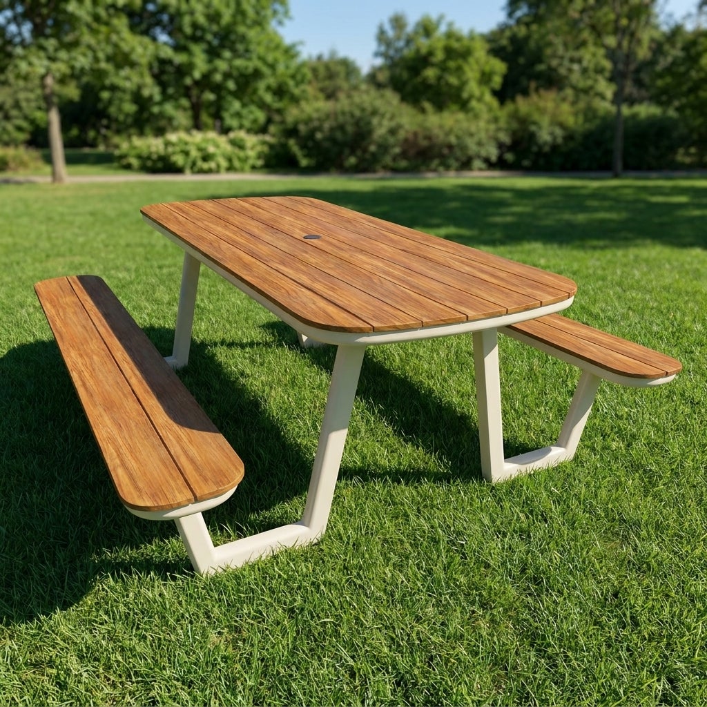 Lazio Picknicktafel 200cm Aluminium en Polywood