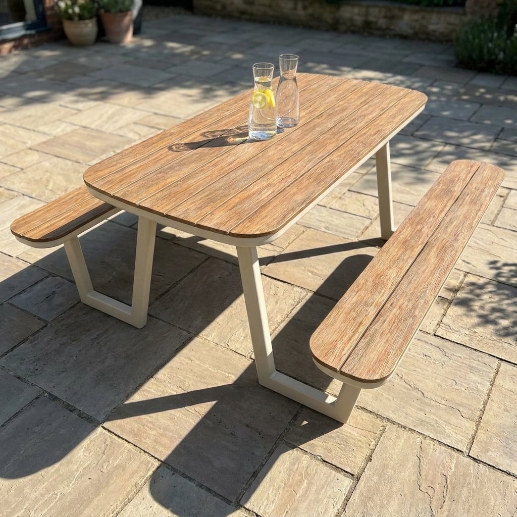 Lazio Picknicktafel 200cm Aluminium en Polywood