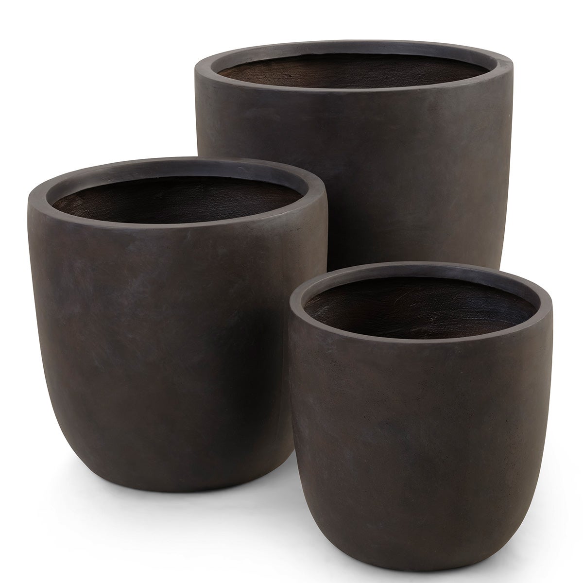 Chili bloempot - set van 3 - bruin - indoor / outdoor