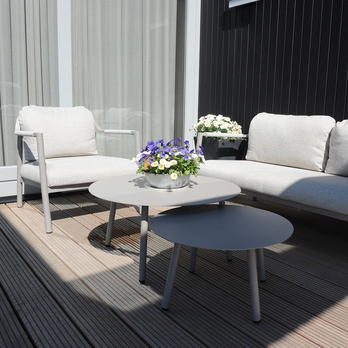 Loungeset Capri - 2 luxe fauteuils + loungebank