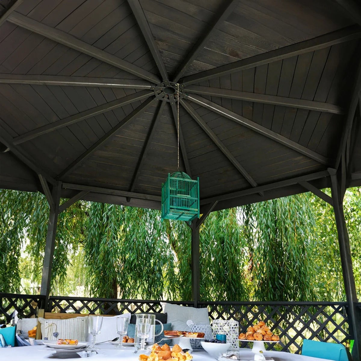 Tuinpaviljoen Zeshoekige Pergola Lora 320 x 245 cm