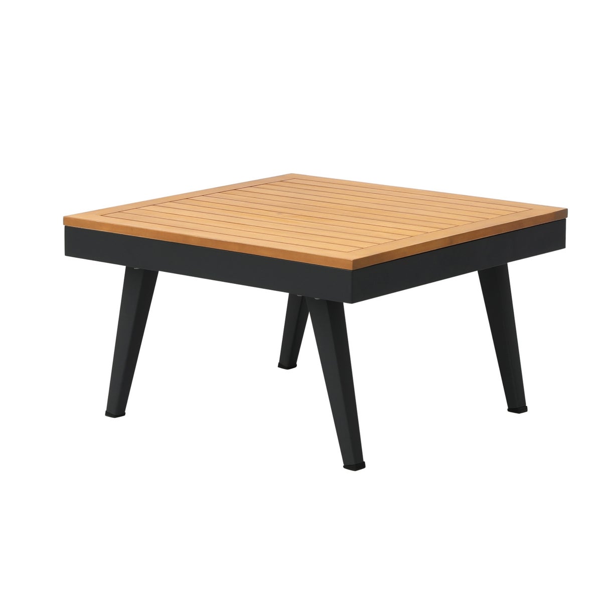 Costa Loungeset Zwart Aluminium 4-delig met Kussens