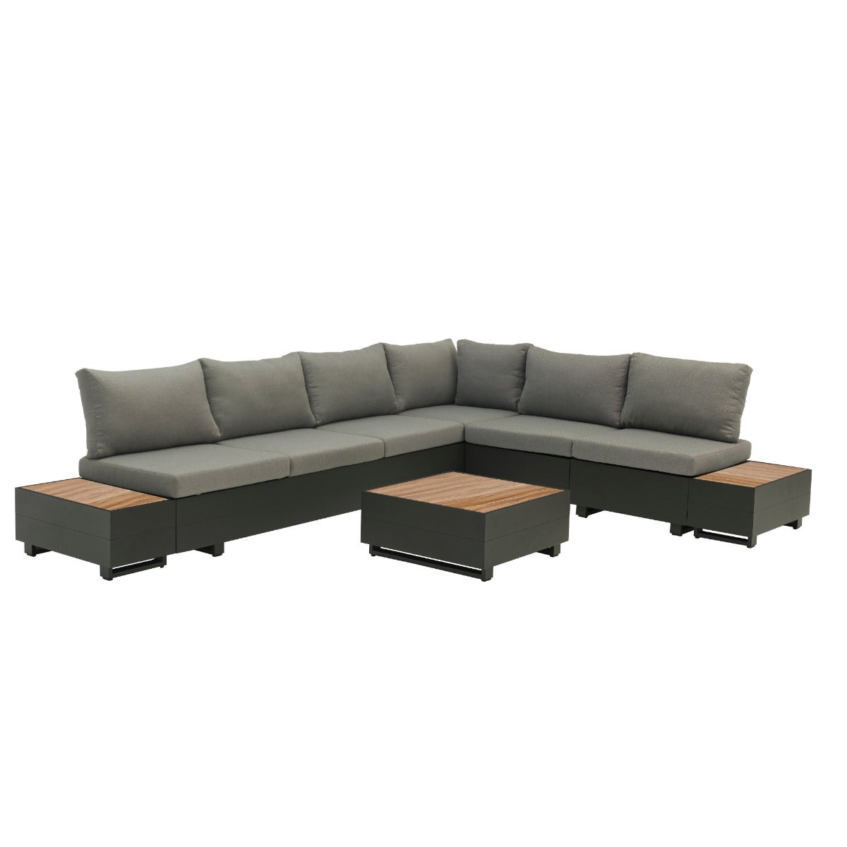 Diego Lounge Tuinset Aluminium met Elementen, Zitkussens en Relax Functie