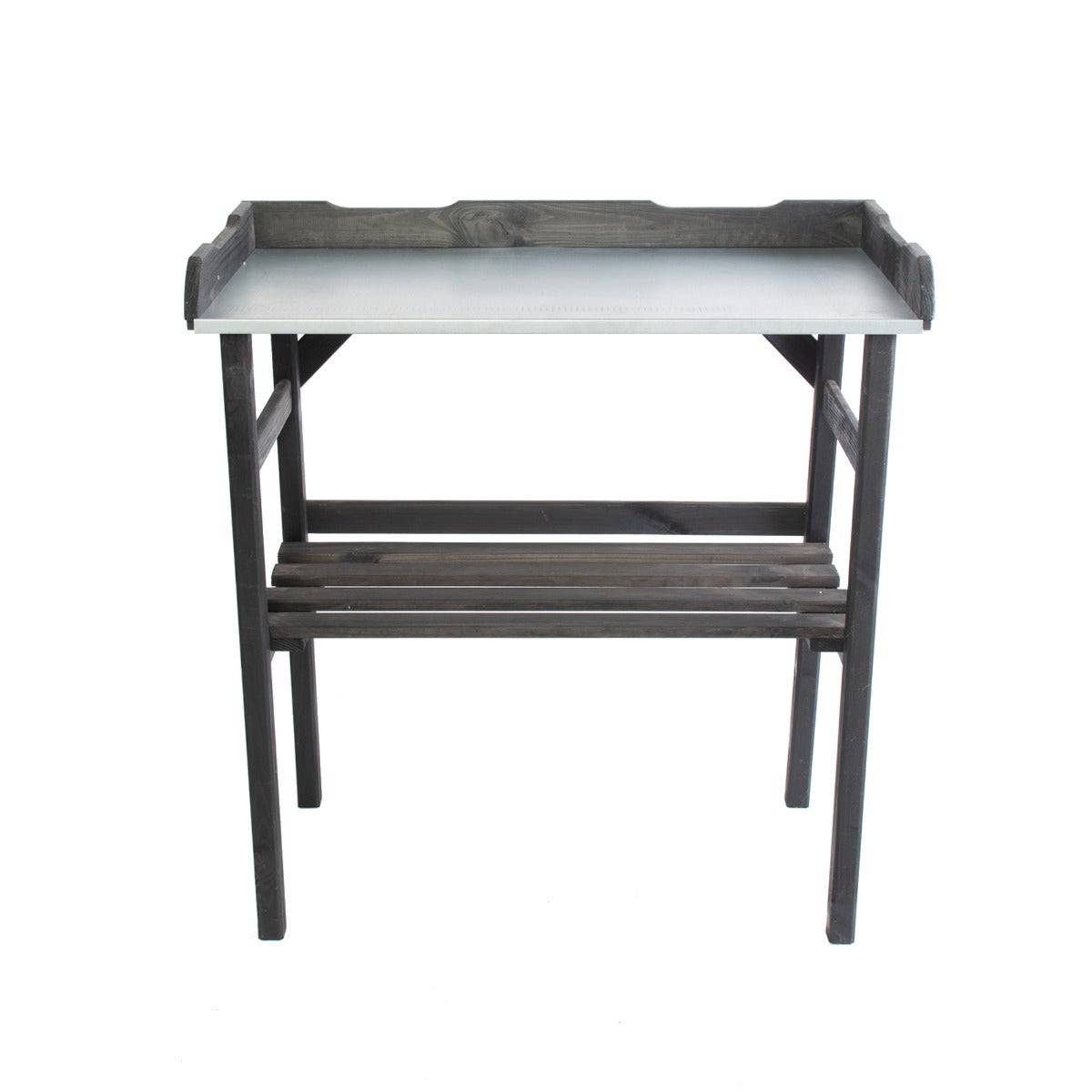 Oppottafel Verzinkt Werkblad Zwart Grenenhout 82 x 38 cm