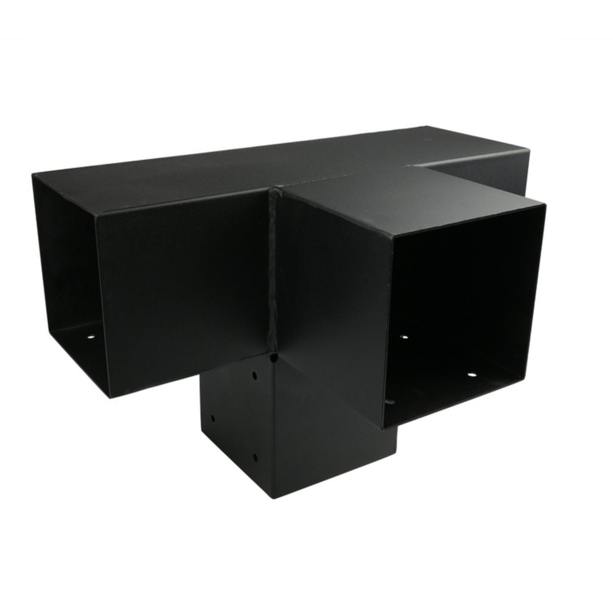 Pergola Hoekverbinding Met Verlenging Zwart Voor 12 x 12 cm Balken Kubus Model - Per Stuk