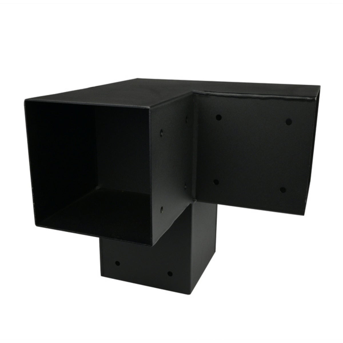 Pergola Hoekverbinding Zwart Voor 12 x 12 cm Balken Kubus Model - Per Stuk