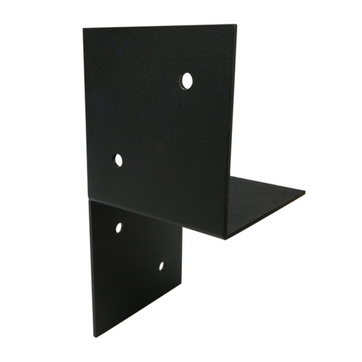 Pergola Muurbevestiging Zwart Gecoat Voor 9 x 9 cm Balken Links - Per Stuk