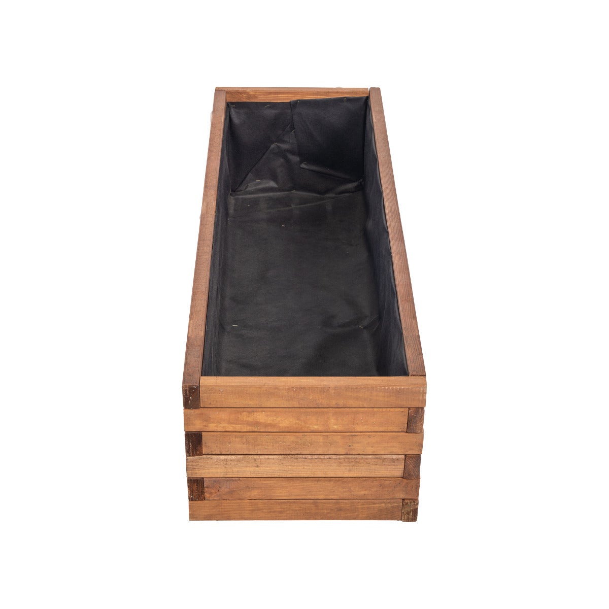 Plantenbak met Worteldoek Bruin Grenen 120 x 40 cm